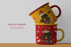 Christmas Patterns Santa Winter Print Digital Paper JPEG Product Image 5