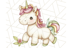Fairy Tale Unicorn PNG Pastel Magic Clipart, Fantasy Rainbow Product Image 5