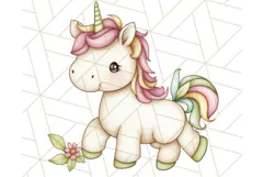 Fairy Tale Unicorn PNG Pastel Magic Clipart, Fantasy Rainbow Product Image 5
