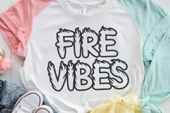 Firestroke Font OTF TTF | Flame Letters SVG Cricut Font Product Image 5
