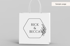 Hand Drawn Wedding Frame SVG With Hexagon Shape Product Image 5
