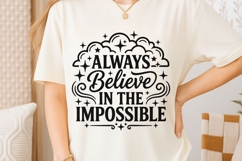Always Believe In The Impossible Svg, Mental Health Svg. Product Image 6