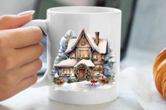 Christmas Houses Clipart Sublimation Product Image 5