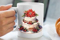 Christmas Cake Clipart, Christmas Cake Clipart Product Image 5