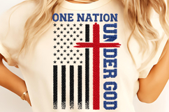 4th of July PNG, independence Day PNG, Faux Yarn Patriotic Product Image 2