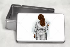 Cosy House Coat Girls Sublimation Bundle|6 PNG Files 300 DPI Product Image 6