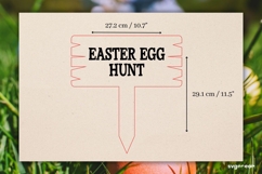 Easter Egg Hunt Sign Laser Cut | Glowforge | SVG Product Image 2