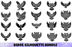 158 Birds &amp; Insects Silhouettes Stencil Mega bundle SVG Product Image 5