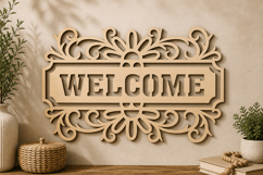 Welcome Sign Lasercut Product Image 1