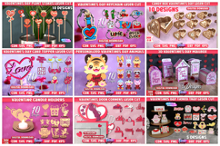 482 Valentine&#039;s Day Mega Bundle Laser Cut|Lovr Designs|Gifts Product Image 5
