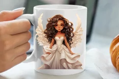 Christmas Black Angel Clipart , Christmas Angel PNG Product Image 5