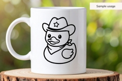 Cowboy Rubber Duck SVG Product Image 5