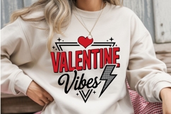 Valentine Vibes PNG | Retro Valentine Lightning Bolt PNG Product Image 2