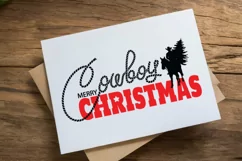 Cowboy Christmas SVG, PNG Cut file Howdy Printable Design Product Image 3