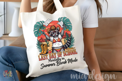 Last Day of School PNG, Western Cowboy Raccoon Sublimation Product Image 4