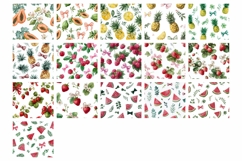 Watercolor Fruits Tumbler Bundle, Berries Tumbler Designs Product Image 5