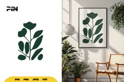 Leaves Wall print SVG - Leaves Wall print Clipart - Cut File Product Image 1