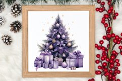 Lavender And Christmas Tree Sublimation Clipart Product Image 4