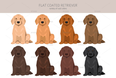 Flat Coated Retriever clipart Product Image 4