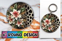 Radiant Circle Keychain Magic PNG, Leopard Prints Product Image 1