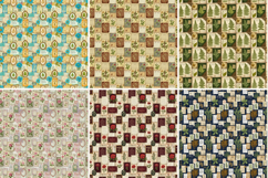 Victorian Botanical Ephemera Digital Paper,Vintage Floral Product Image 5