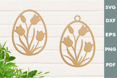 Easter Eggs SVG Design|Easter Hanger Laser cut, Cricut Product Image 4