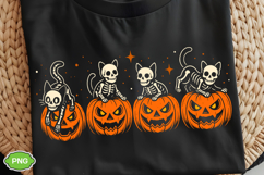 Spooky Season PNG, Halloween Pumpkin Cat PNG, Spooky Vibes Product Image 1