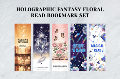 Holographic Fantasy Floral Bookmark Set,Gift for Readers Product Image 5