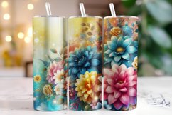 Flowers Tumbler Wrap | Sublimation | Tumblers Product Image 1