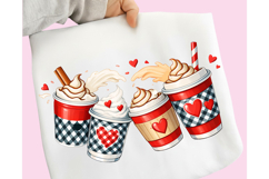 Valentine's Day Coffee Drinks PNG, Valentines Day Coffee PNG Product Image 2