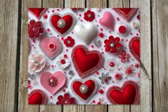 3d valentine Hearts | 8 Skinny tumbler sublimation designs Product Image 5