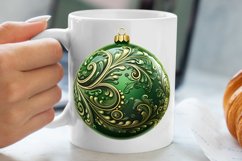 Christmas Bauble Sublimation Clipart, Christmas Bauble Product Image 5