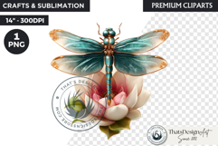 Royal Lotus Princess Fantasy Goddess Floral Clipart Product Image 1