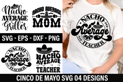 Cinco De Mayo SVG Design - Nacho Average Teacher Product Image 1