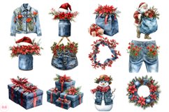 Blue Jeans Christmas Clipart Product Image 5
