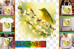 Charming Tote Bag Gift Ideas PNG, Birds Product Image 1