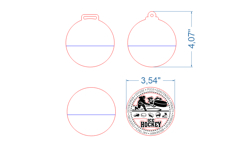 Ice Hockey Sport Medal SVG laser cut files for Glowforge Product Image 4