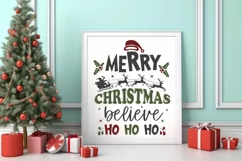 Merry christmas believe ho ho ho SVG, Christmas SVG Product Image 2