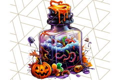 Bright Halloween Potion Bottle PNG Clipart, Holiday Elements Product Image 5