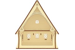 Fairy dollhouse - laser cut fies, SVG plan Fantasy dollhouse Product Image 5