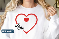 Love Heart PNG, Valentine's Day PNG, Sublimation png Product Image 5