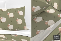 Cute Sheep Seamless Pattern Product Image 5