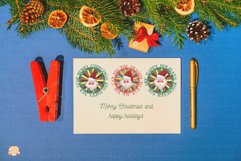 Christmas Santa Typography Badge Sublimation Set Product Image 5