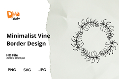Minimalist Vine Border Design Product Image 1