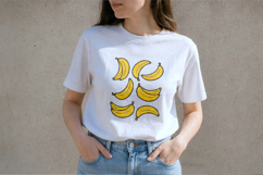 Cross stitch bananas embroidery pattern yellow fruit summer Product Image 5