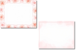 Watercolor Rose Flower Frame Backgrounds Product Image 5