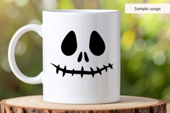 Skeleton Jack O Lantern Face SVG Product Image 5