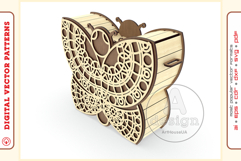 Wooden clutch purse v113 - laser cut vector - Glowforge file Product Image 5