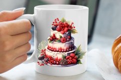 Christmas Cake Clipart, Christmas Cake Clipart Product Image 5