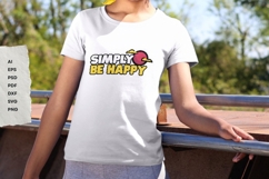 Simply Be Happy - SVG Design Product Image 5